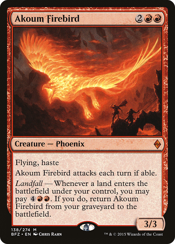Akoum Firebird (BFZ-138) - Battle for Zendikar Foil