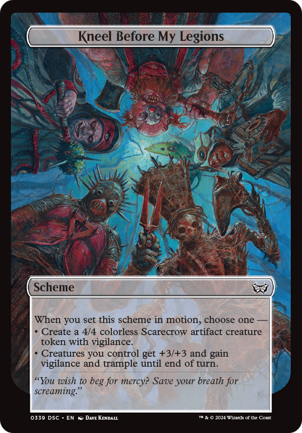 Kneel Before My Legions (A:DSC-339) - Duskmourn: House of Horror Commander