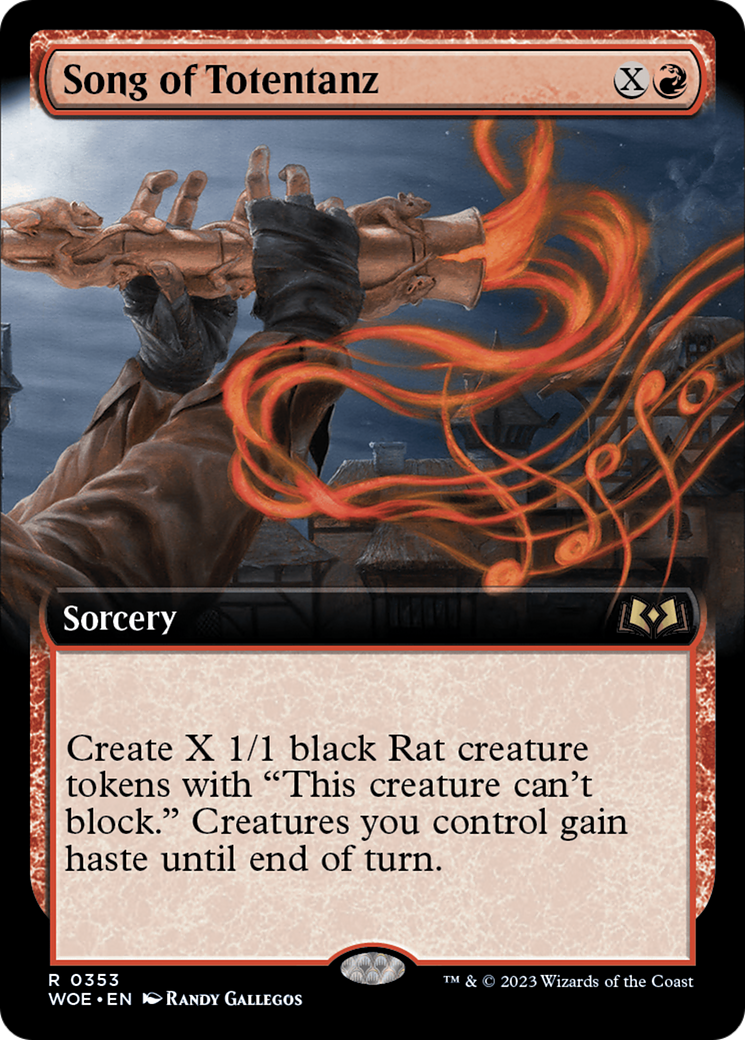 Song of Totentanz (WOE-353) - Wilds of Eldraine: (Extended Art) Foil