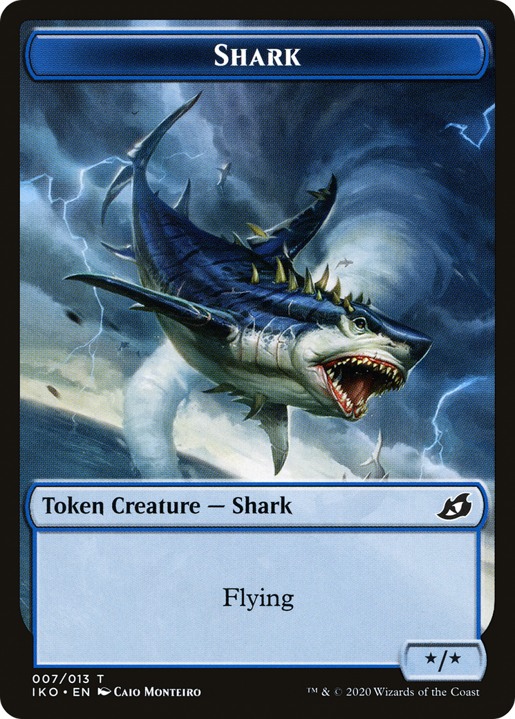 Shark (IKO-007) - Ikoria: Lair of Behemoths Tokens Foil