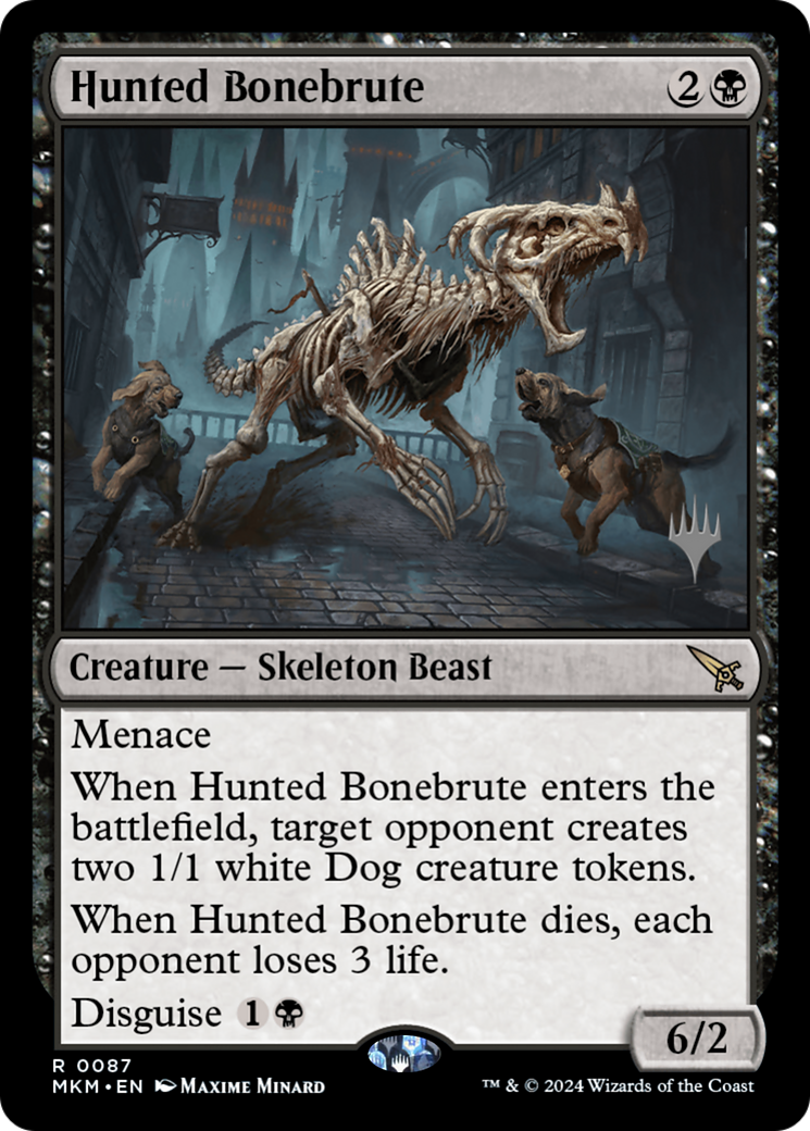 Hunted Bonebrute (PPMKM-87P) - Murders at Karlov Manor Promos Foil