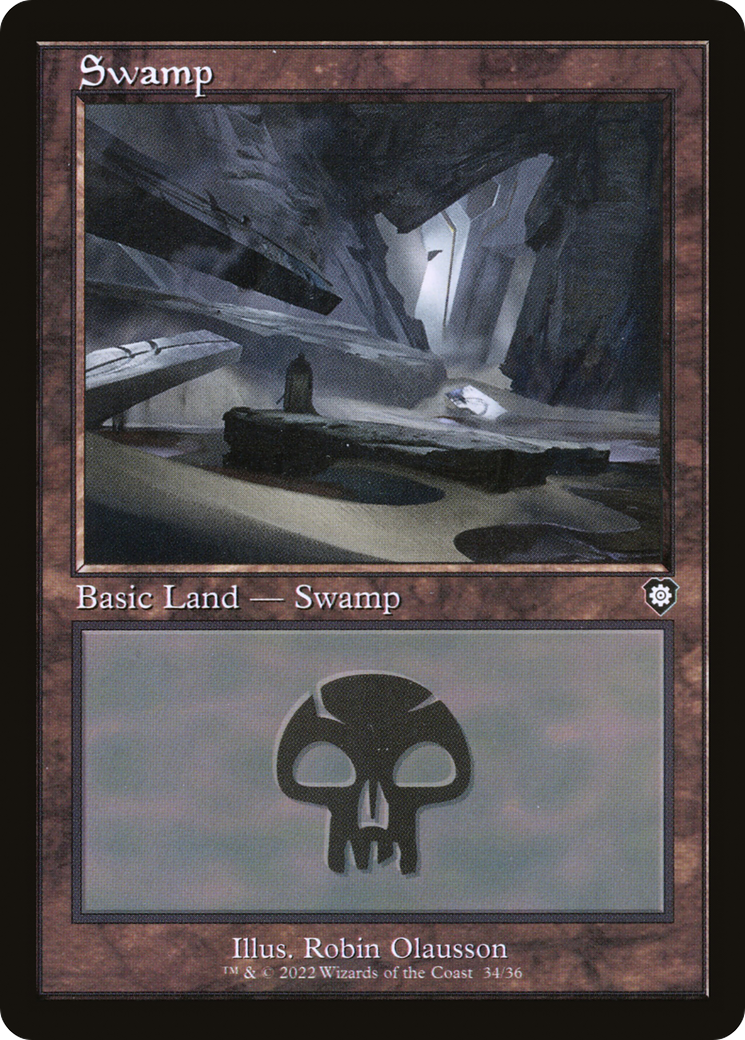 Swamp (34) (Retro Frame) (BRC-034) - The Brothers' War Commander
