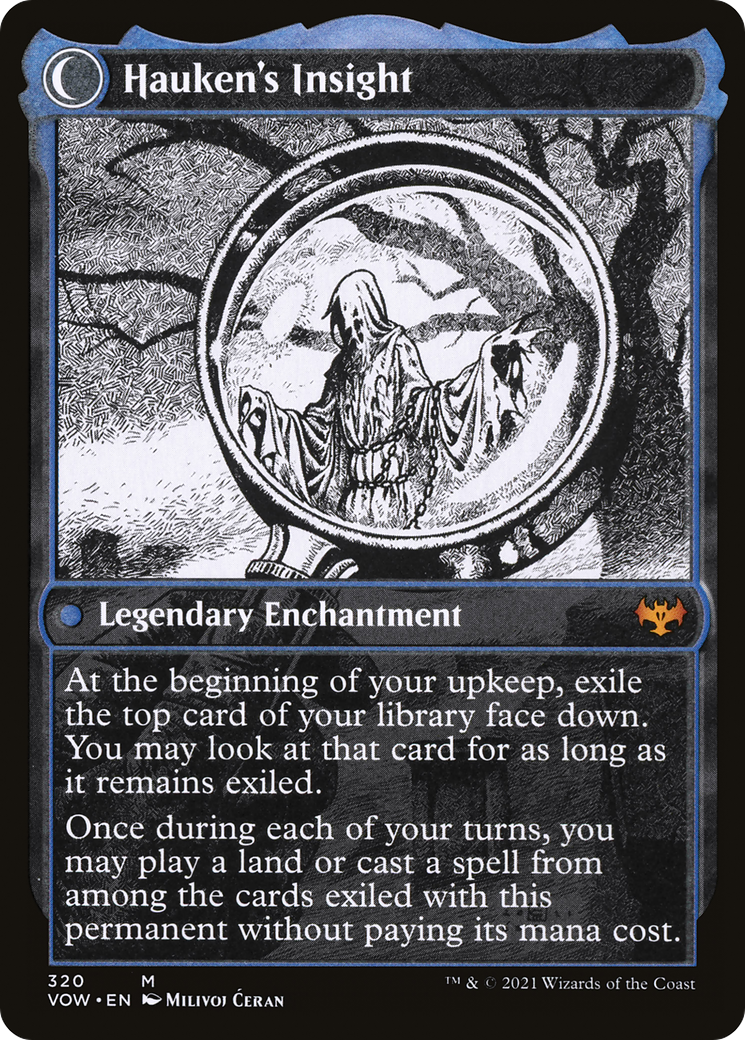 Jacob Hauken, Inspector // Hauken's Insight (VOW-320) - Innistrad: Crimson Vow: (Showcase, Double Faced Transform)
