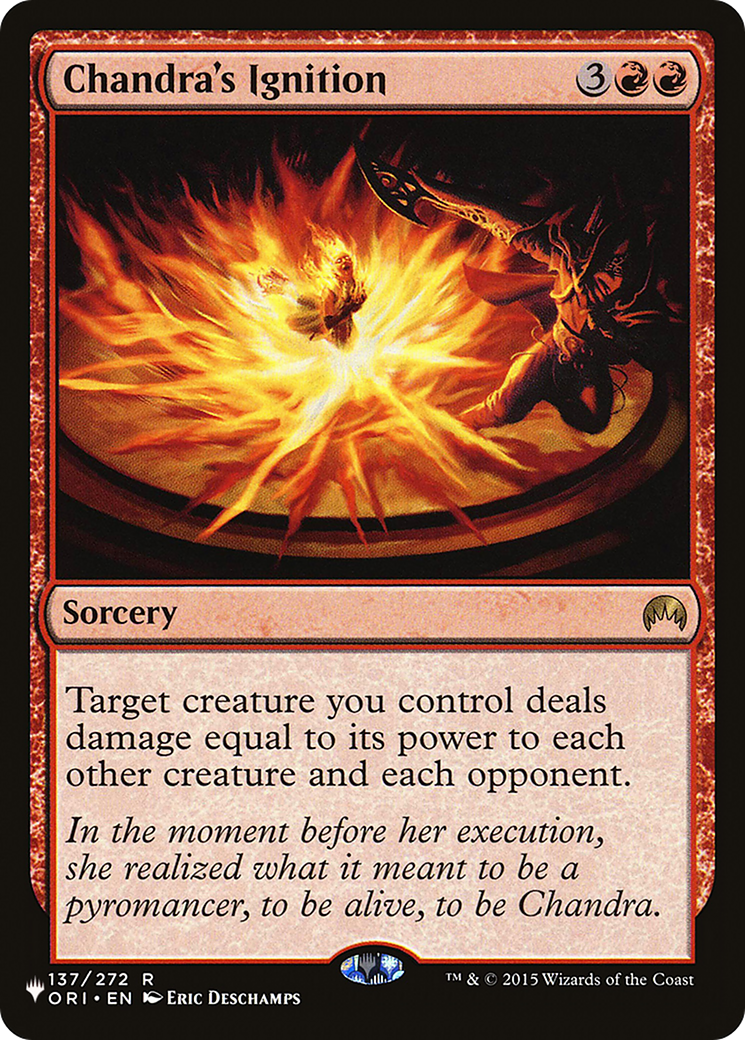 Chandra's Ignition (LIST-137) - The List