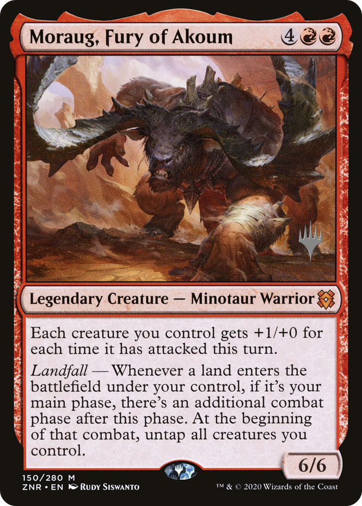 Moraug, Fury of Akoum (PPZNR-150P) - Zendikar Rising Promos Foil
