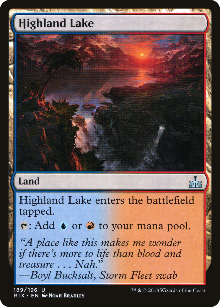 Highland Lake (RIX-189) - Rivals of Ixalan Foil