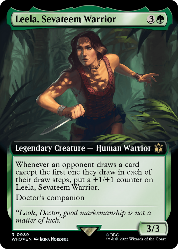 Leela, Sevateem Warrior (WHO-989) - Doctor Who: (Extended Art) Foil
