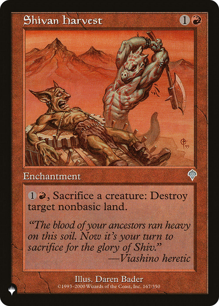 Shivan Harvest (LIST-167/350) - The List