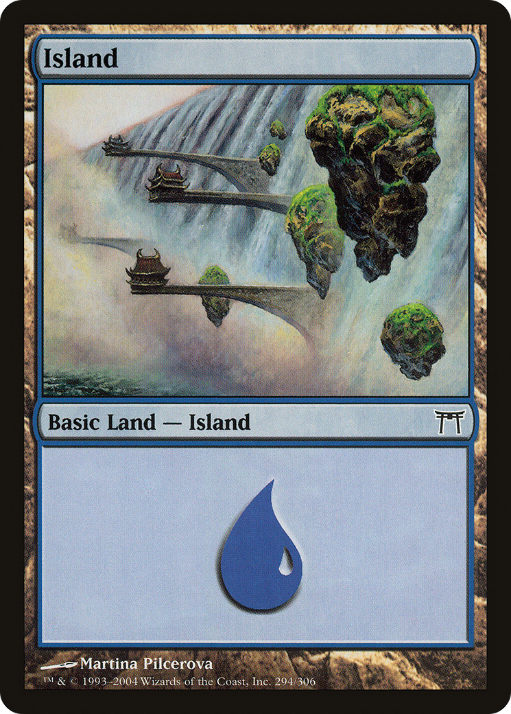 Island (CHK-294) - Champions of Kamigawa