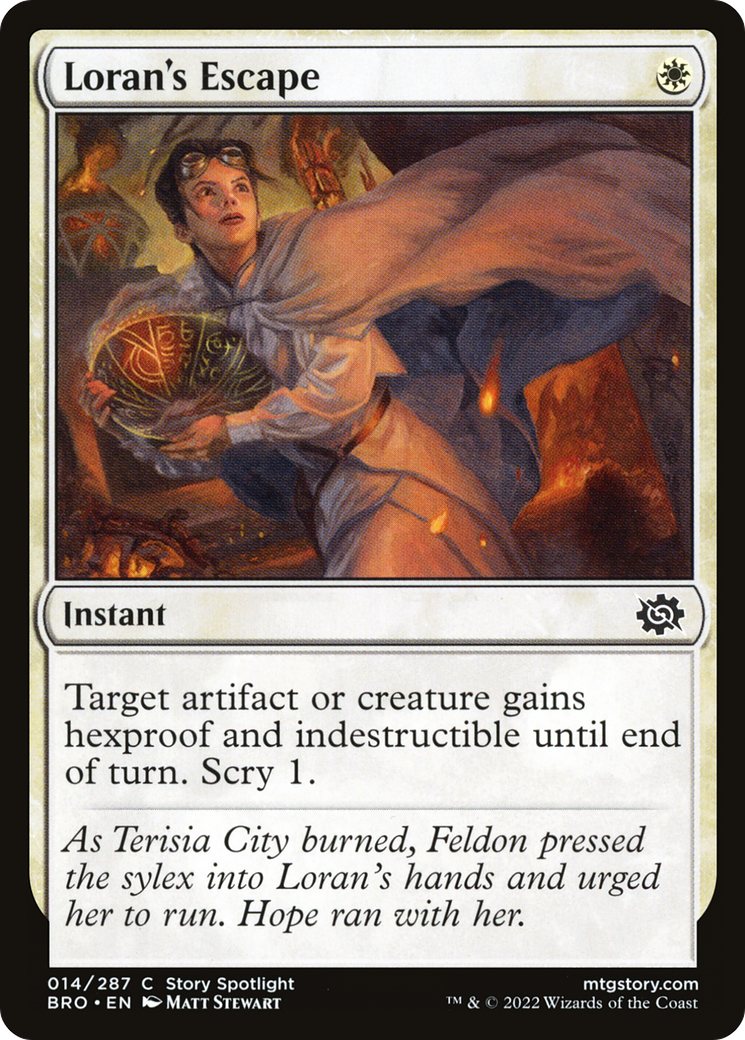 Loran's Escape (BRO-014) - The Brothers' War Foil