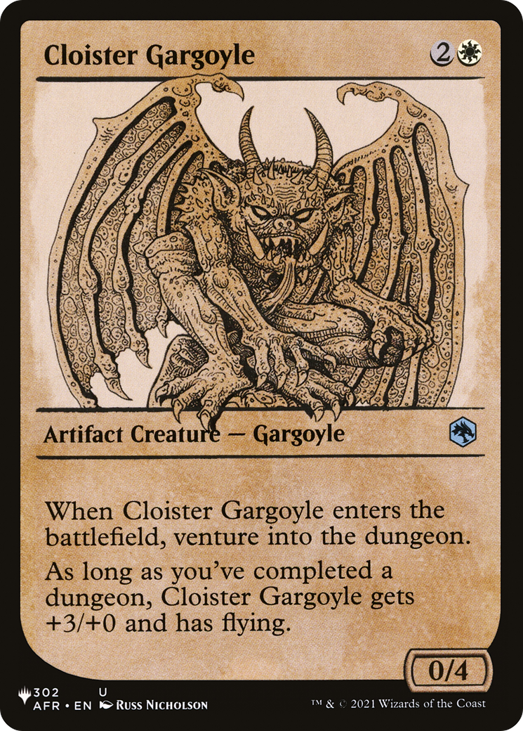 Cloister Gargoyle (LIST-AFR-302) - The List: (Showcase)