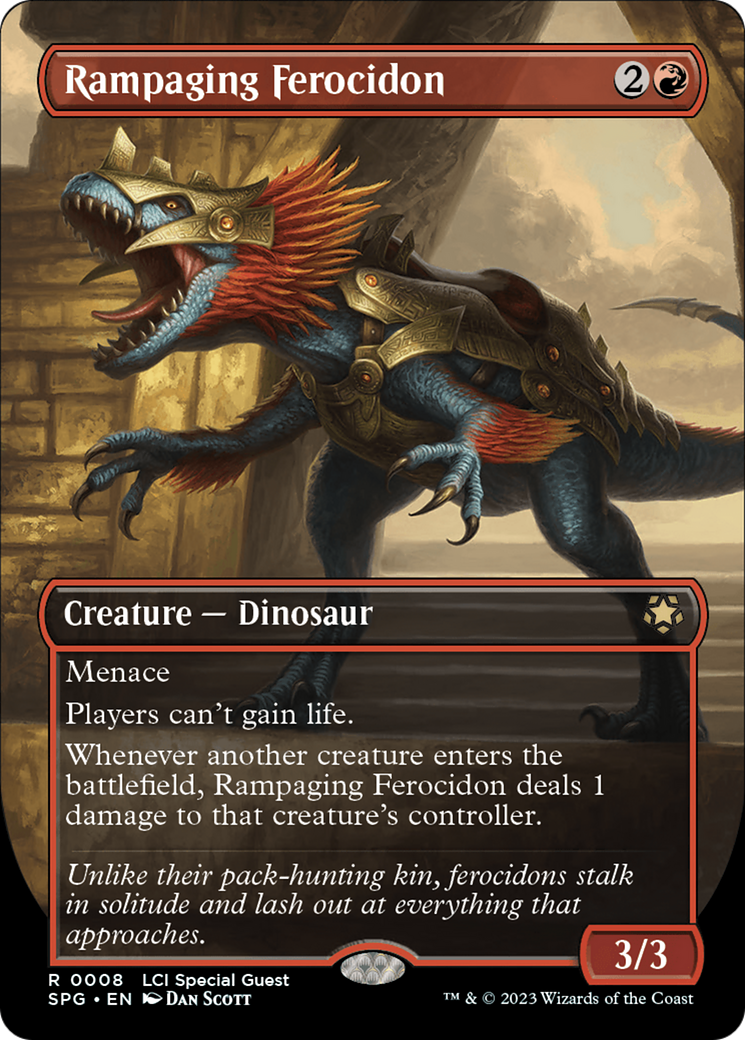Rampaging Ferocidon (Borderless) (SPG-008) - Special Guests (Borderless) Foil