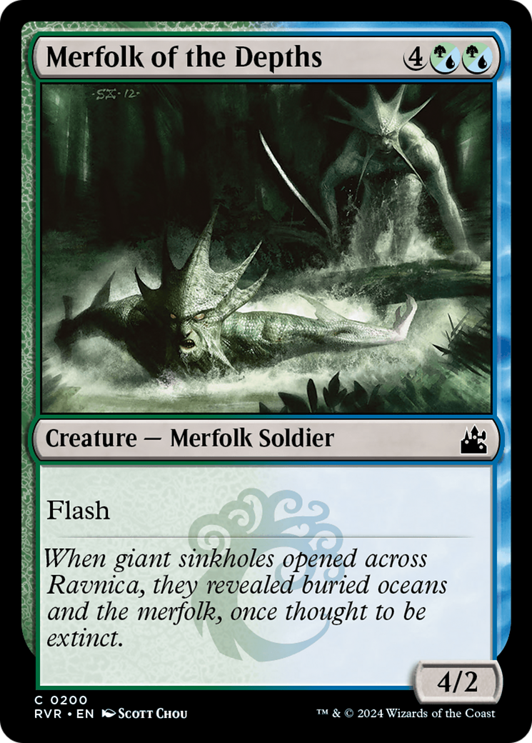 Merfolk of the Depths (RVR-200) - Ravnica Remastered