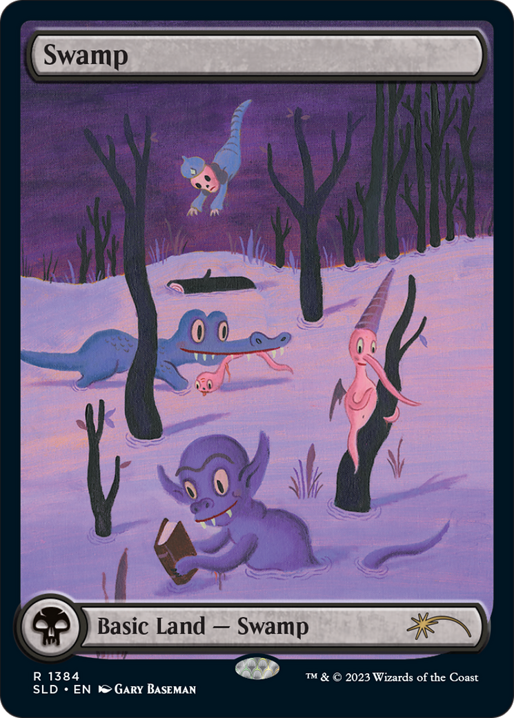 Swamp (SLD-1384) - Secret Lair Drop: (Full Art) Foil