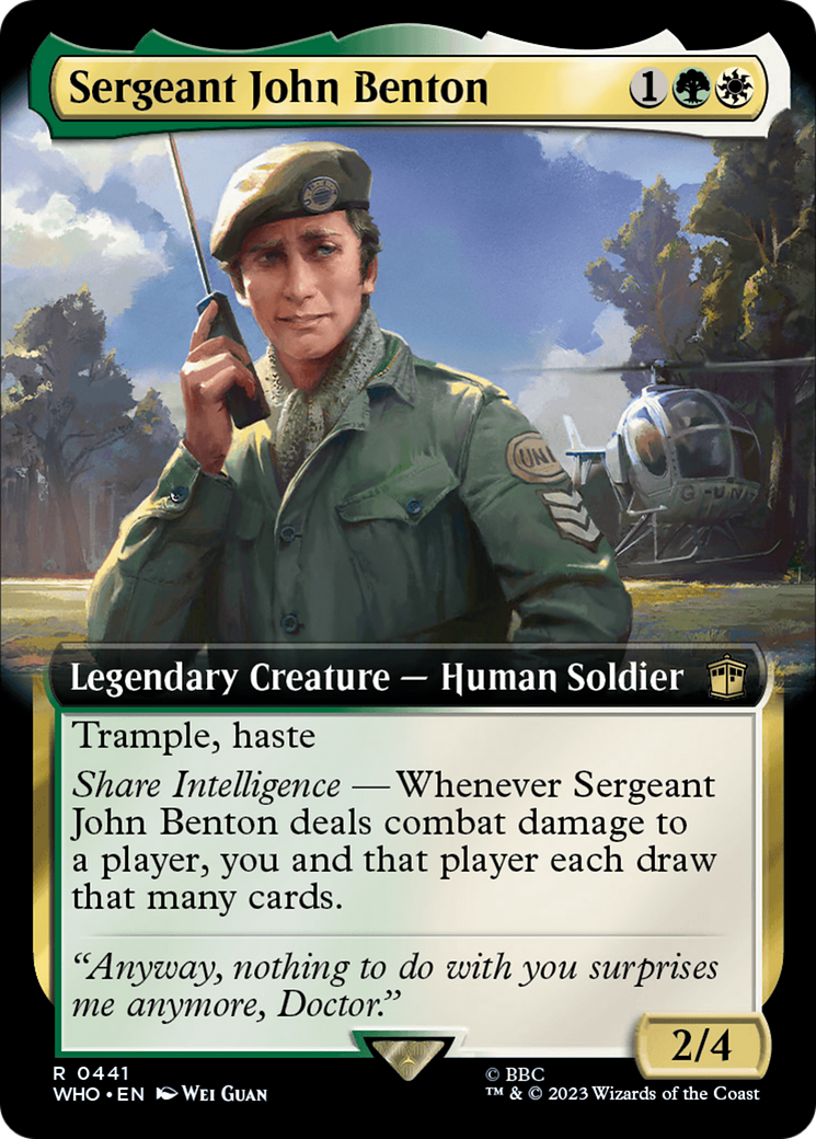 Sergeant John Benton (WHO-441) - Doctor Who: (Extended Art)