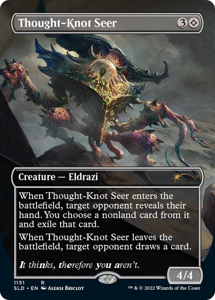 Thought-Knot Seer (SLD-1151) - Secret Lair Drop (Borderless) Foil