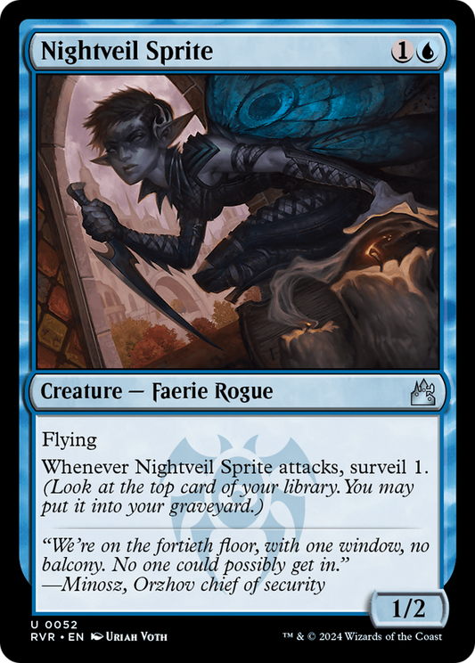 Nightveil Sprite (RVR-052) - Ravnica Remastered