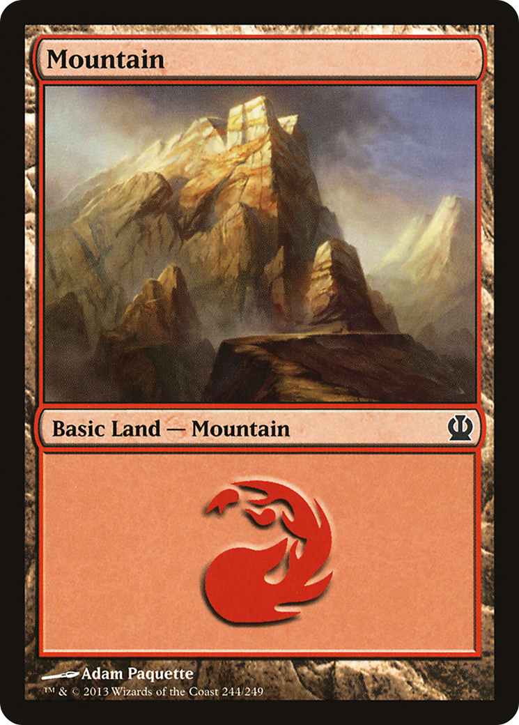 Mountain (THS-244) - Theros Foil