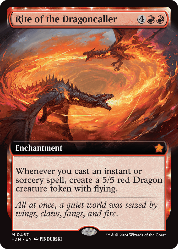 Rite of the Dragoncaller (Extended Art) (FDN-467) - Foundations: (Extended Art) Foil