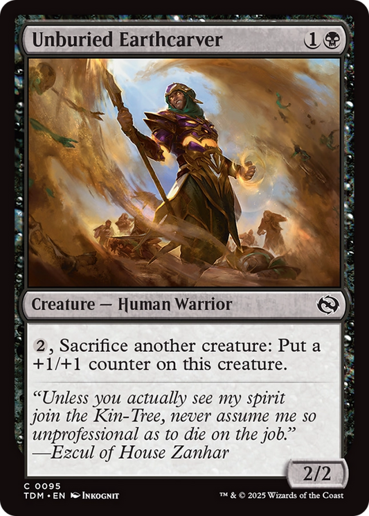 Unburied Earthcarver (TDM-095) - Tarkir: Dragonstorm Foil
