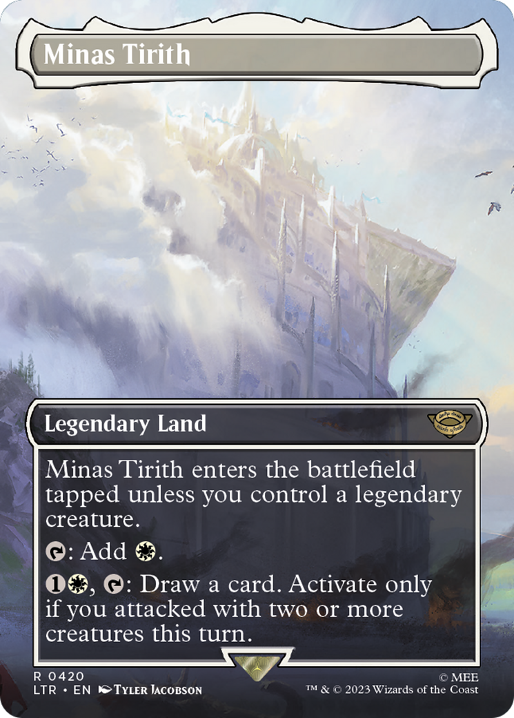 Minas Tirith (0420) (Borderless) (LTR-420) - The Lord of the Rings: Tales of Middle-earth (Borderless) Foil