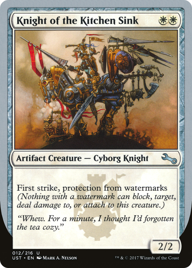 Knight of the Kitchen Sink (UST-012) - Unstable Foil