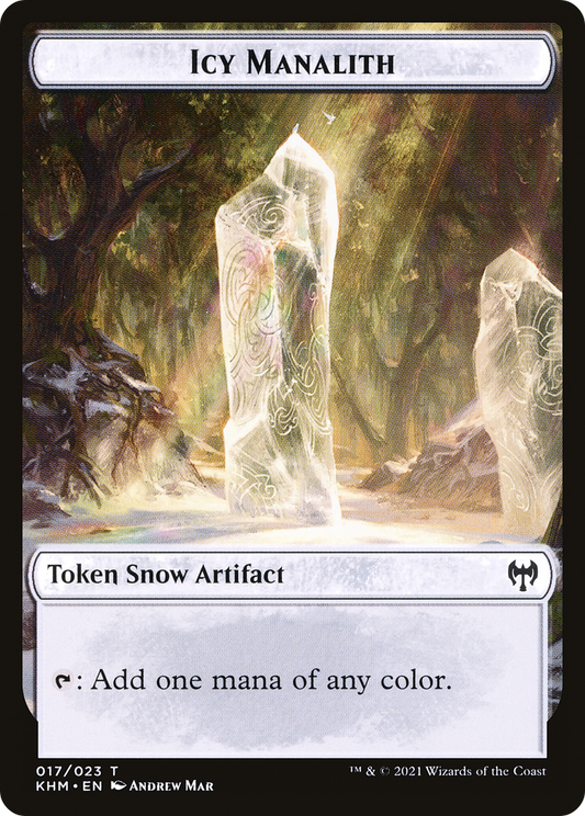 Icy Manalith (KHM-017) - Kaldheim Tokens: (snow)