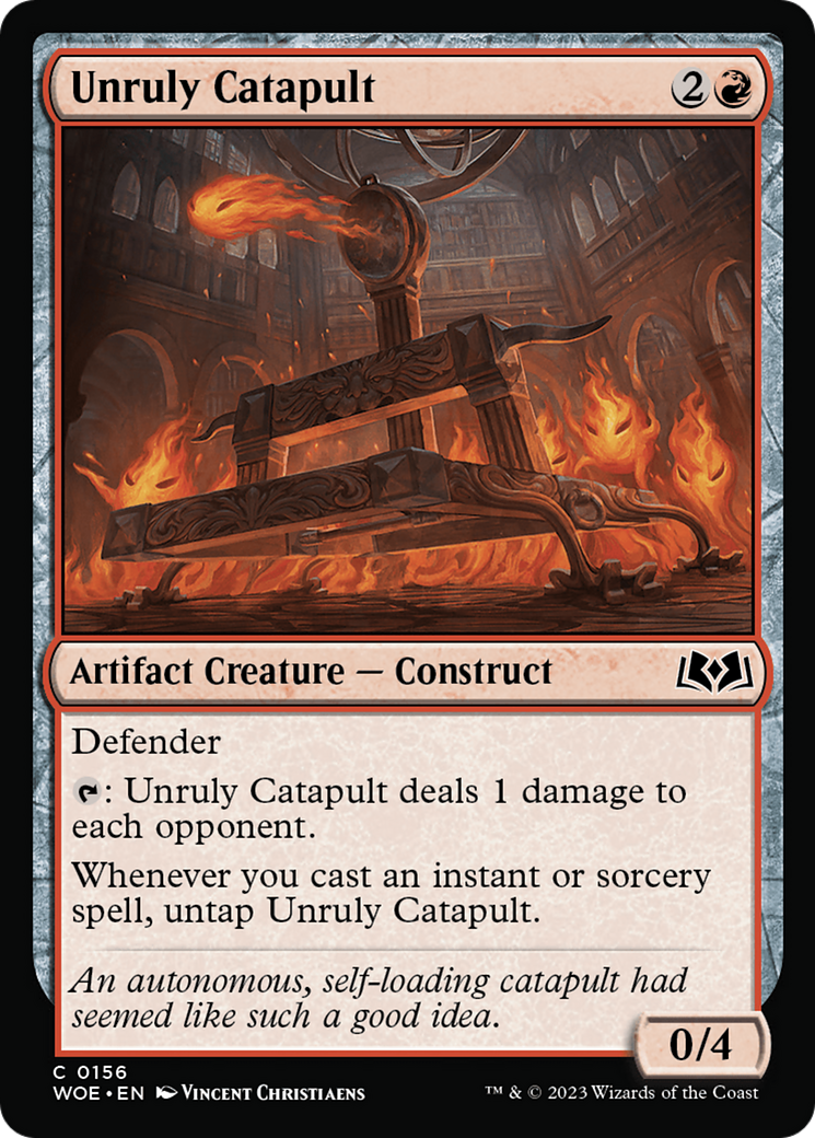 Unruly Catapult (WOE-156) - Wilds of Eldraine