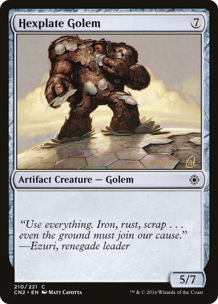 Hexplate Golem (CN2-210) - Conspiracy: Take the Crown Foil