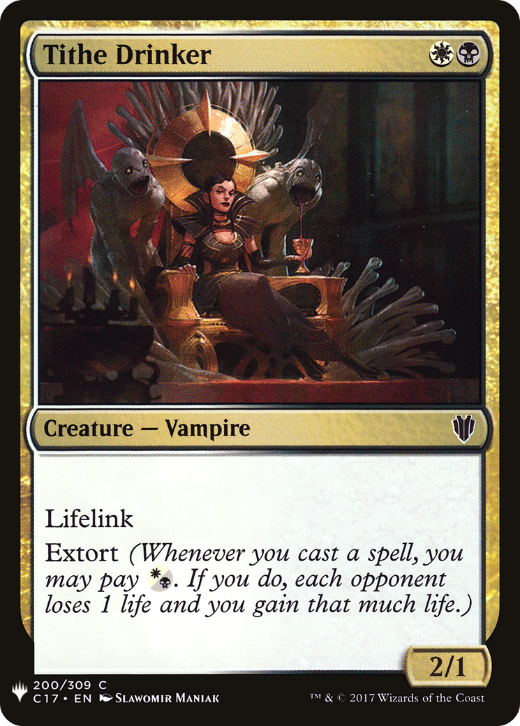 Tithe Drinker (LIST-200) - The List