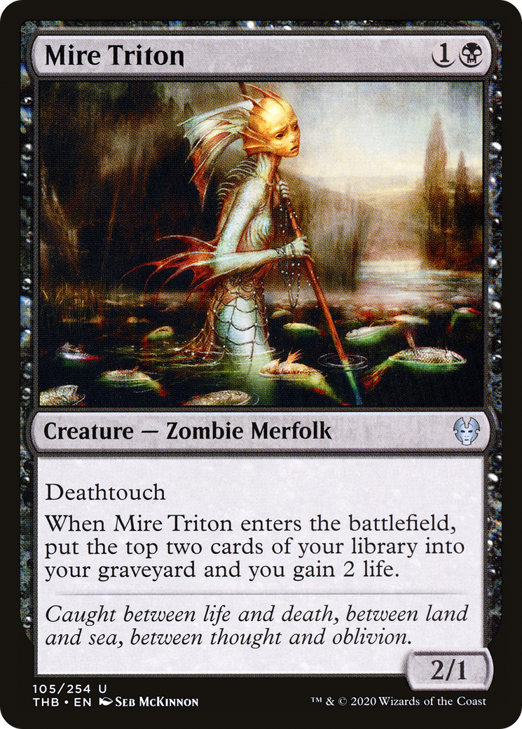 Mire Triton (THB-105) - Theros Beyond Death Foil