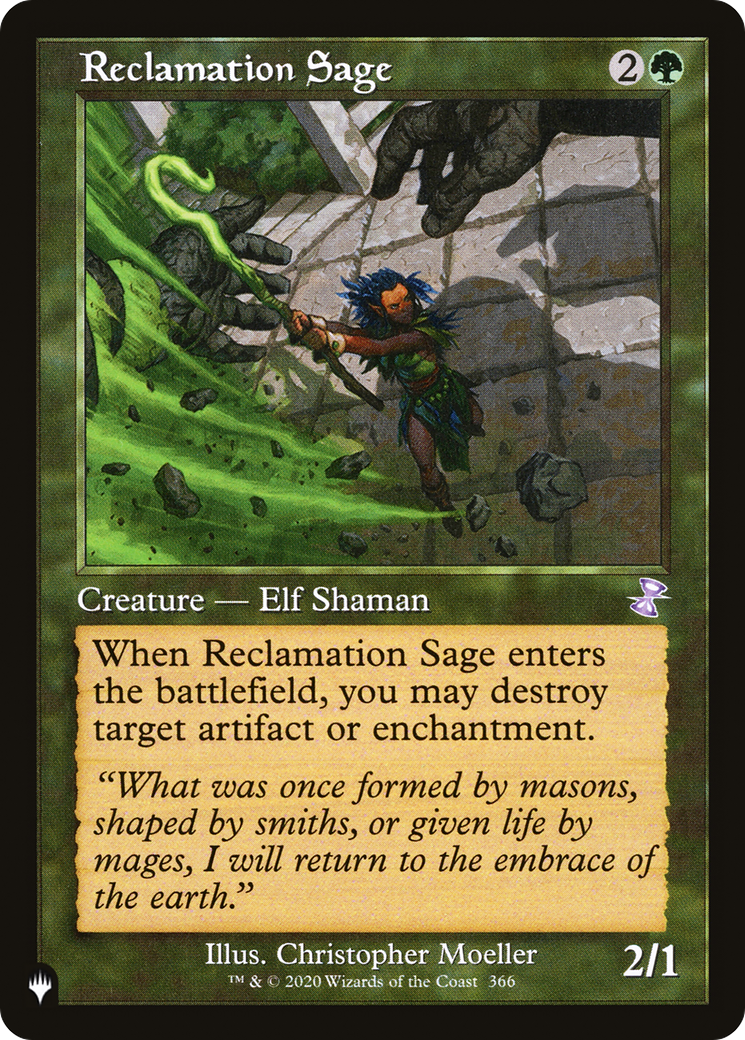 Reclamation Sage (LIST-366/289) - The List