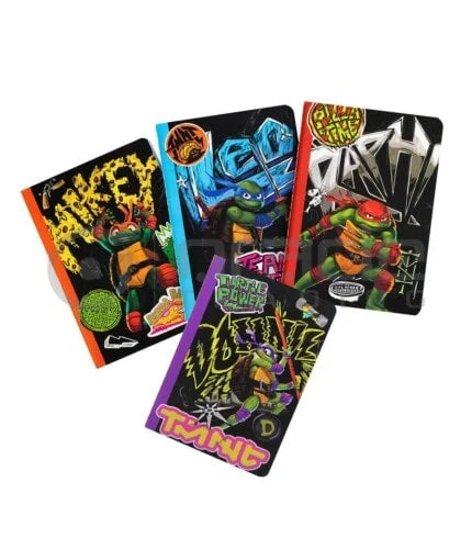 Ninja Turtles 3pk A6 Notebooks