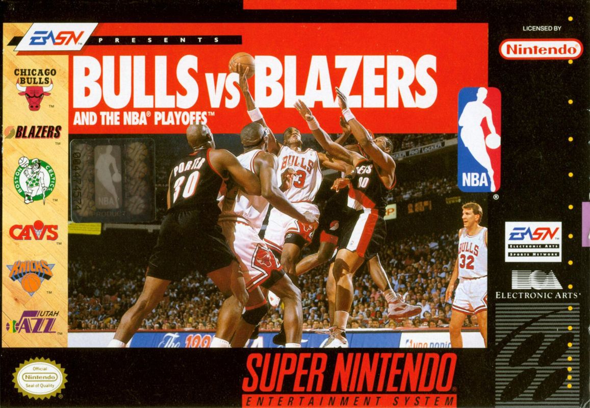 Bulls vs. Blazers and the NBA Playoffs - Super Nintendo (SNES)
