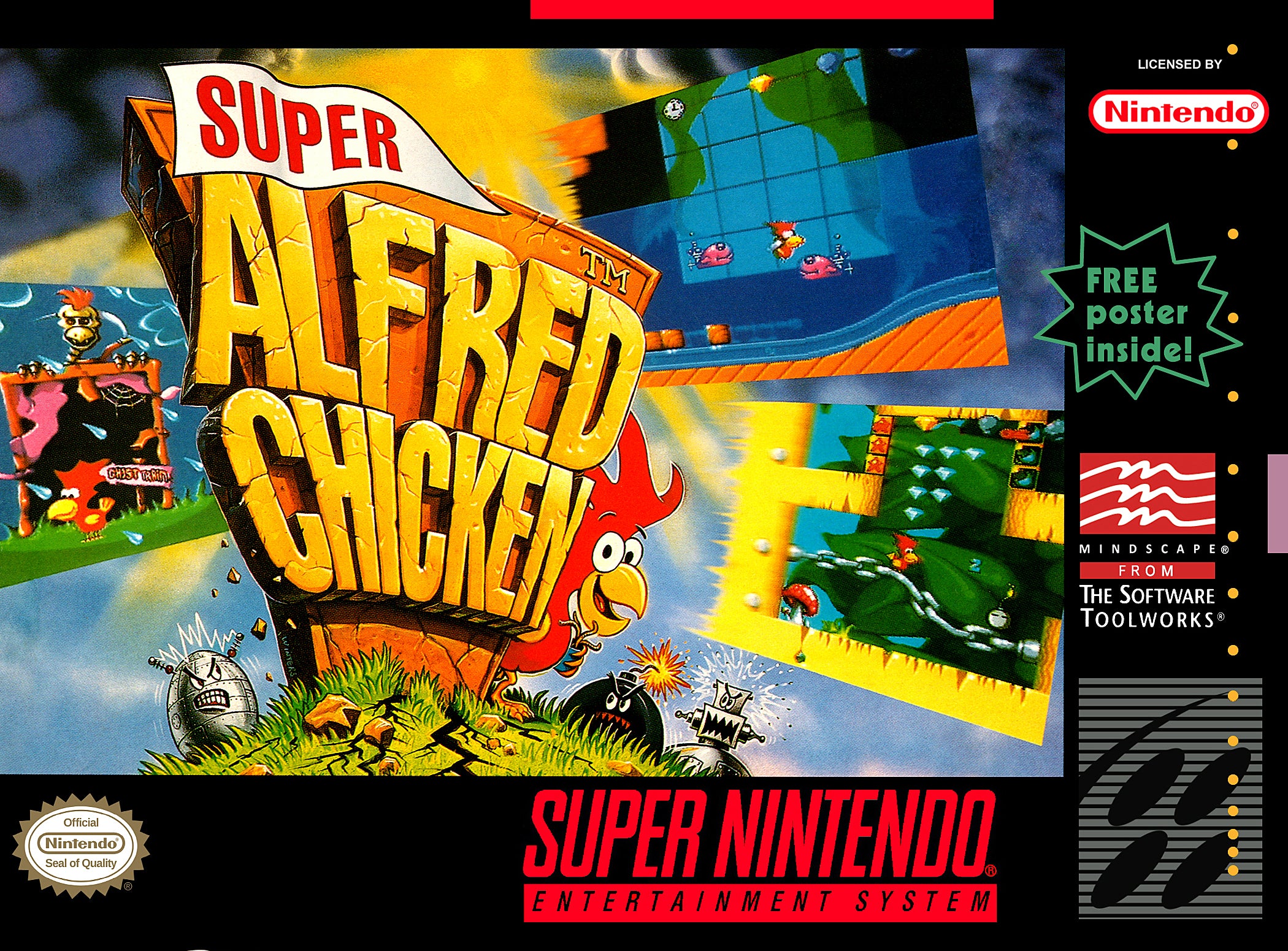 Super Alfred Chicken - Super Nintendo (SNES)