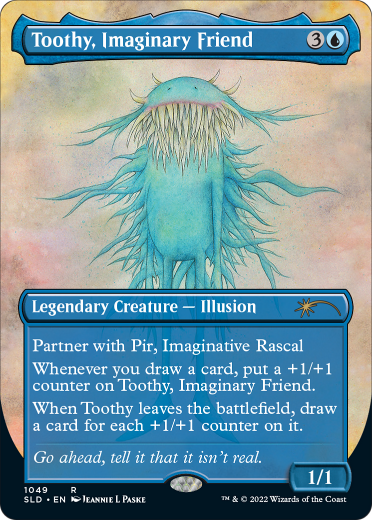 Toothy, Imaginary Friend (Borderless) (SLD-1049) - Secret Lair Drop (Borderless)
