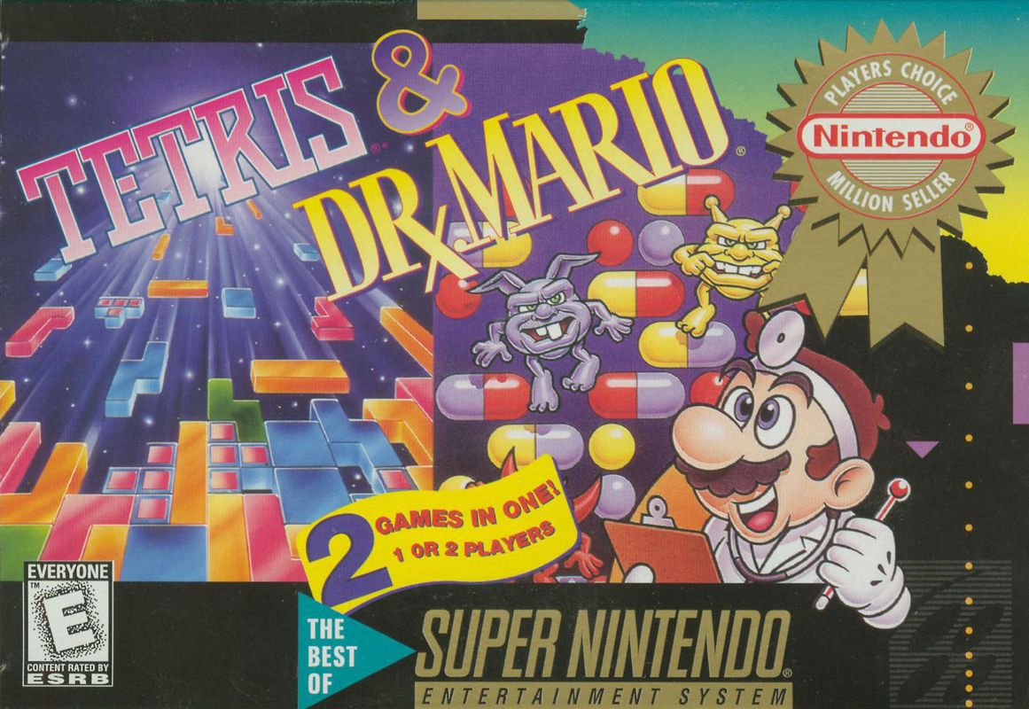 Tetris & Dr. Mario - Super Nintendo (SNES)