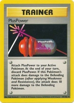 PlusPower 084/102  Base Set - Uncommon
