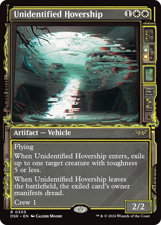 Unidentified Hovership (DSK-305) - Duskmourn: House of Horror: (Showcase) Foil