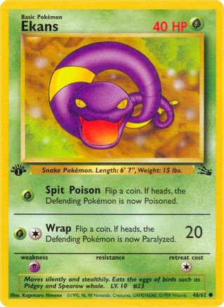 Ekans 046  - Unlimited Fossil - Common