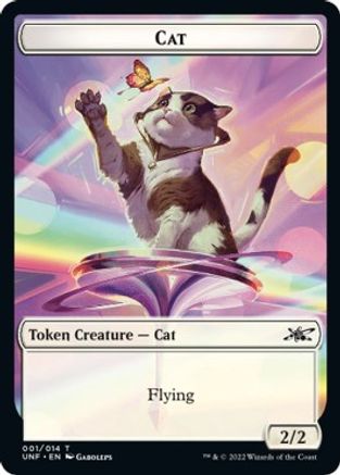 Cat // Treasure (13) Double-sided Token (UNF-) - Unfinity Foil