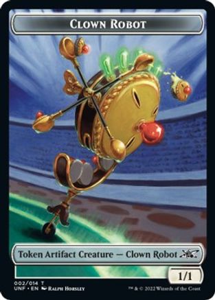 Clown Robot (002) // Balloon Double-sided Token (UNF-) - Unfinity Foil