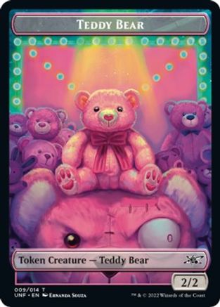 Teddy Bear // Treasure (013) Double-sided Token (UNF-) - Unfinity Foil
