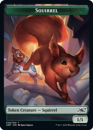 Squirrel // Storm Crow Double-sided Token (UNF-) - Unfinity Foil
