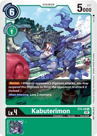 Kabuterimon (Winner Pack Xros Encounter) (ST4-08) - Starter Deck 04: Giga Green