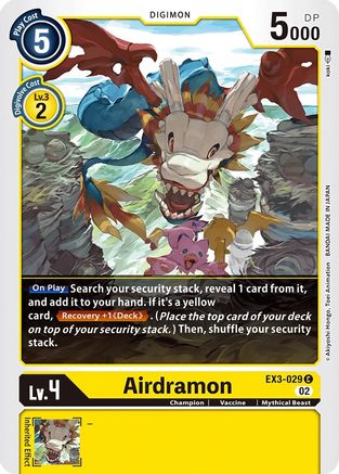 Airdramon (EX3-029) - Draconic Roar