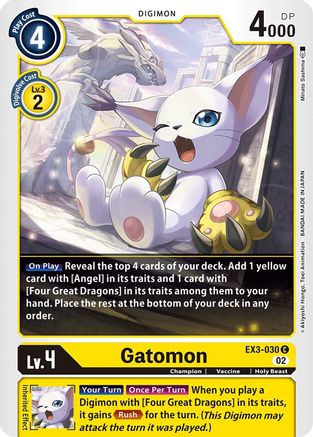 Gatomon (EX3-030) - Draconic Roar