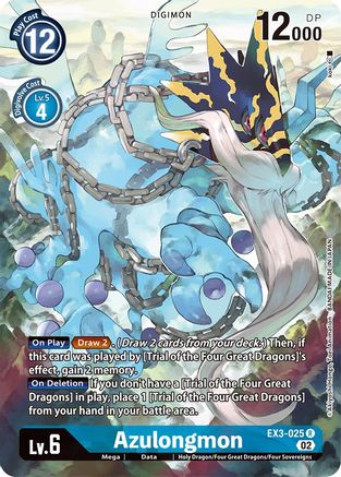 Azulongmon (Alternate Art) (EX3-025) - Draconic Roar Foil