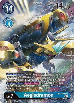 Aegisdramon (Alternate Art) (EX3-026) - Draconic Roar Foil