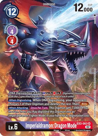 Imperialdramon: Dragon Mode (Alternate Art) (EX3-063) - Draconic Roar Foil